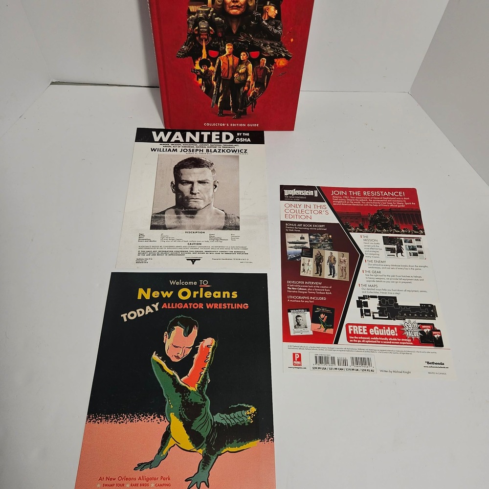 Wolfenstein II The New Colossus Collector's Edition Guide Prima Games Hardcover
